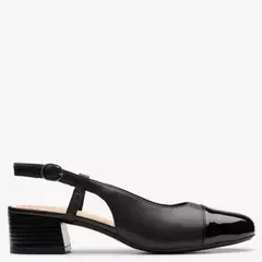 CLARKS - Zapato Formal Mujer Cuero Negro