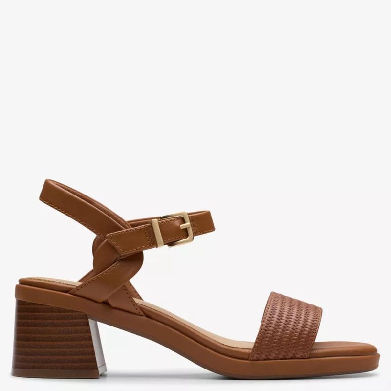 CLARKS - Sandalia Mujer Cuero Beige Clarks