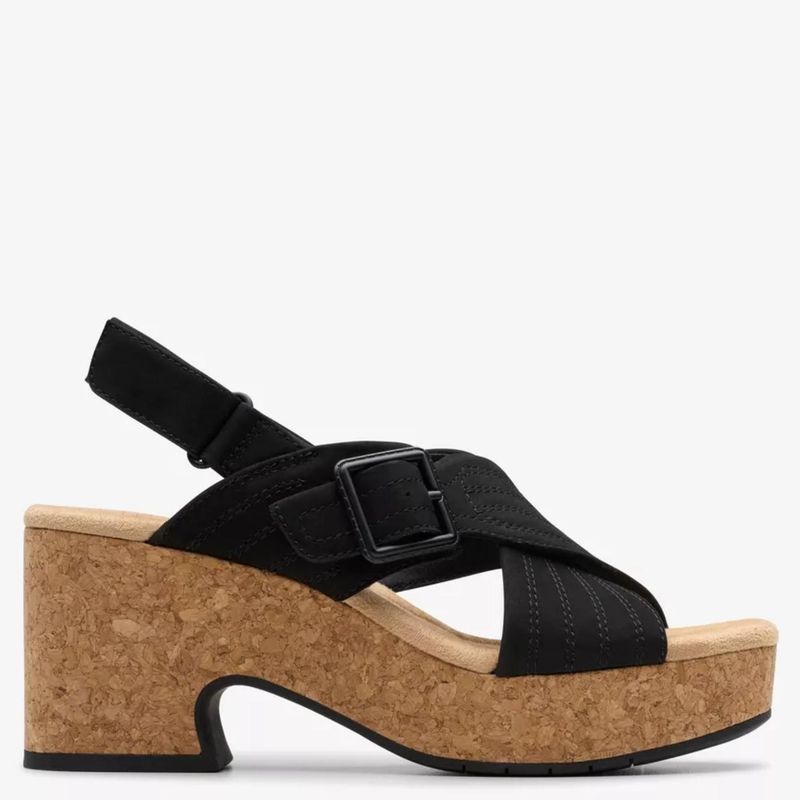 CLARKS - Sandalia Mujer Negro Clarks