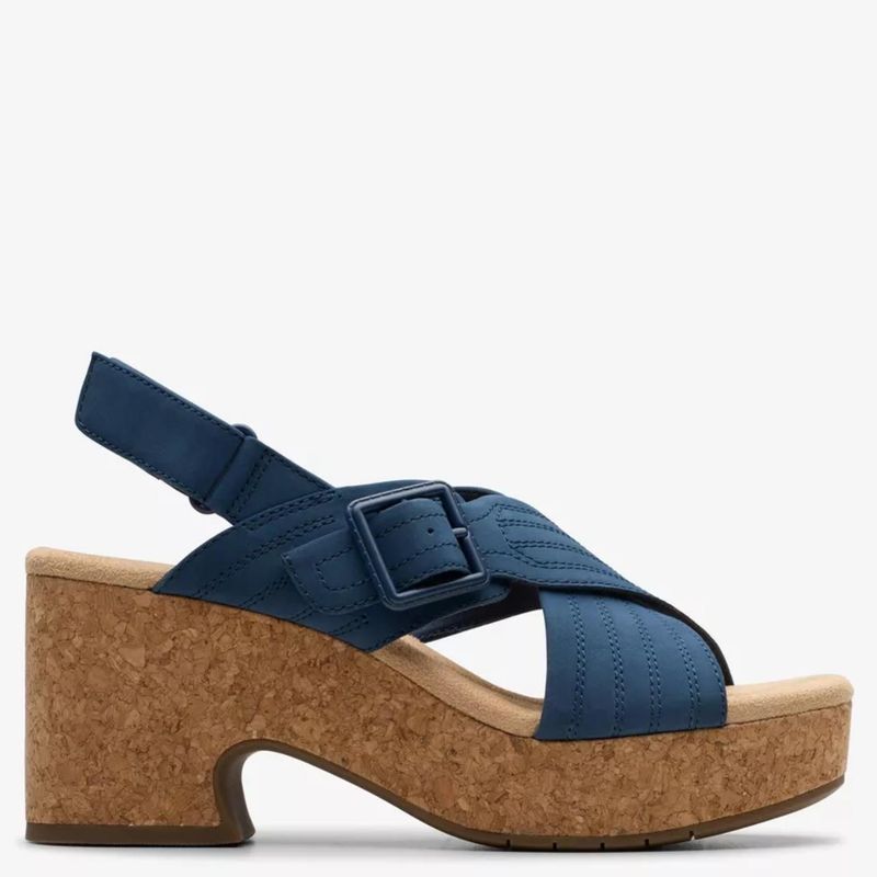 CLARKS - Sandalia Mujer Azul Clarks