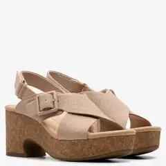 CLARKS - Sandalia Mujer Negro