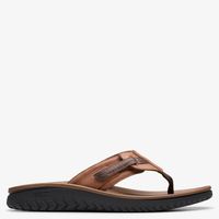 Sandalia Cuero Hombre Beige