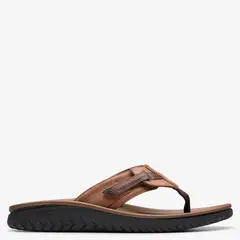 CLARKS - Sandalia Cuero Hombre Beige