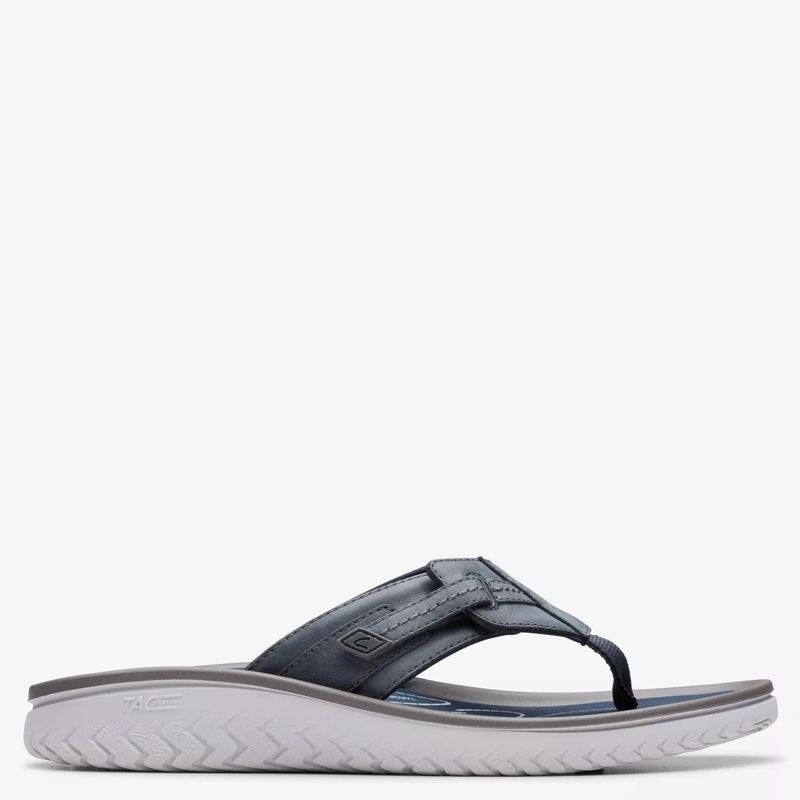 CLARKS - Sandalia Cuero Hombre Azul Clarks