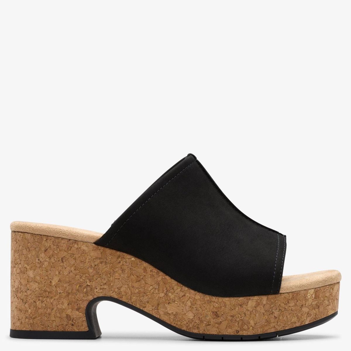 CLARKS - Sandalia Mujer Cuero Negro Clarks