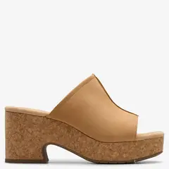 CLARKS - Sandalia Mujer Cuero Café