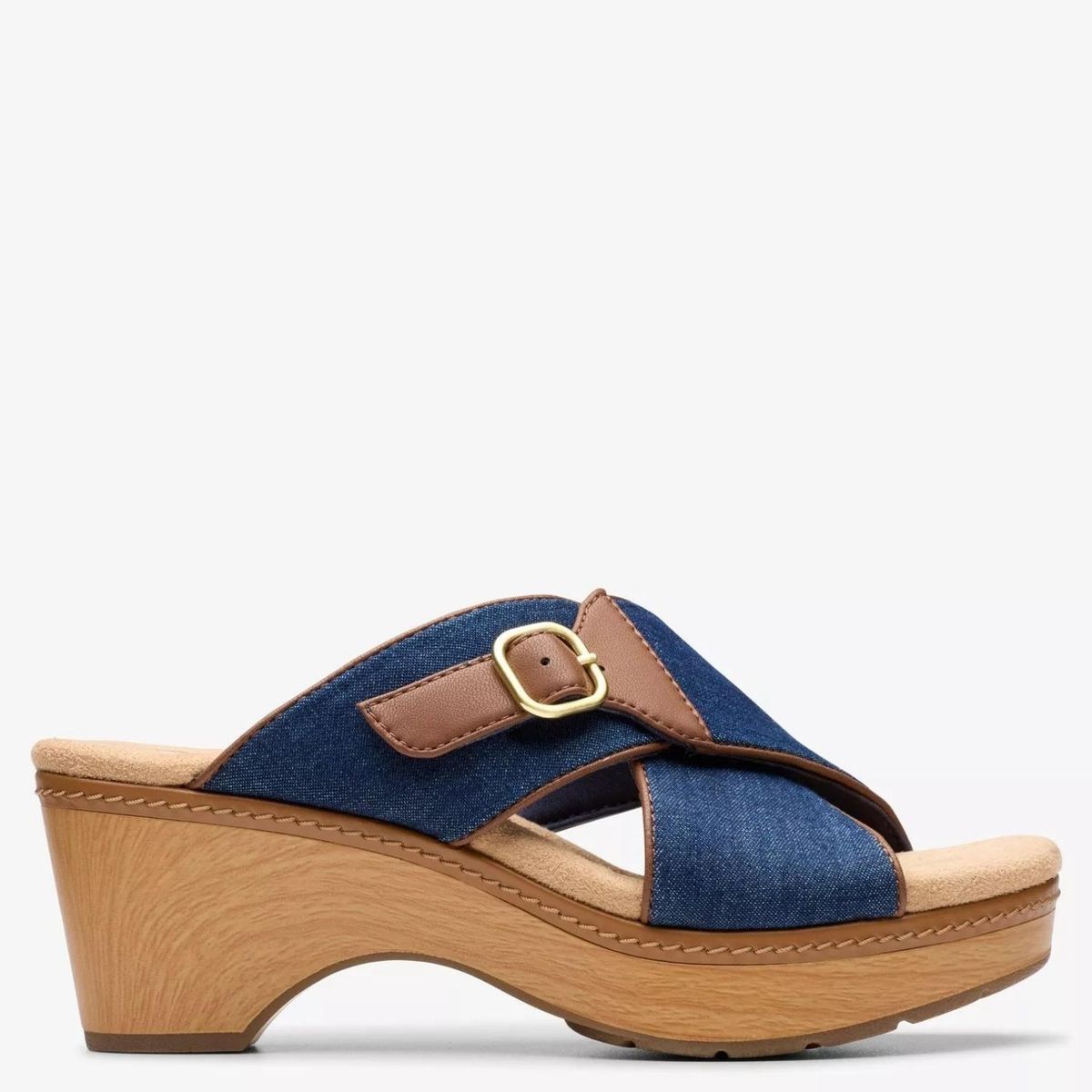 CLARKS - Sandalia Mujer Azul Clarks
