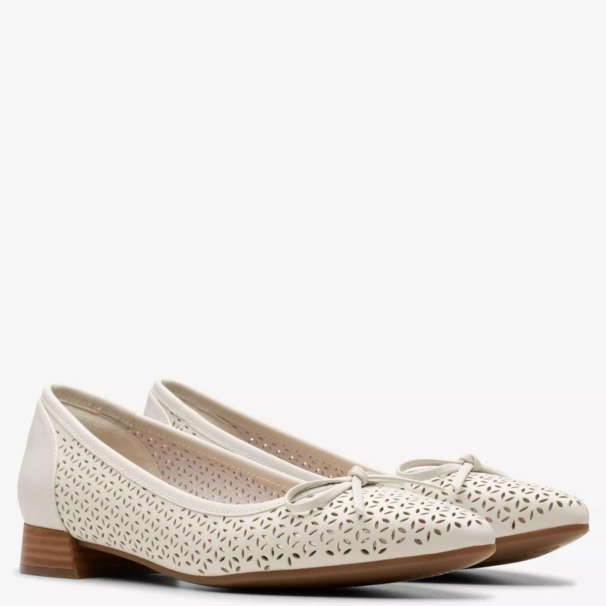 CLARKS - Zapato Formal Mujer Cuero Blanco Clarks