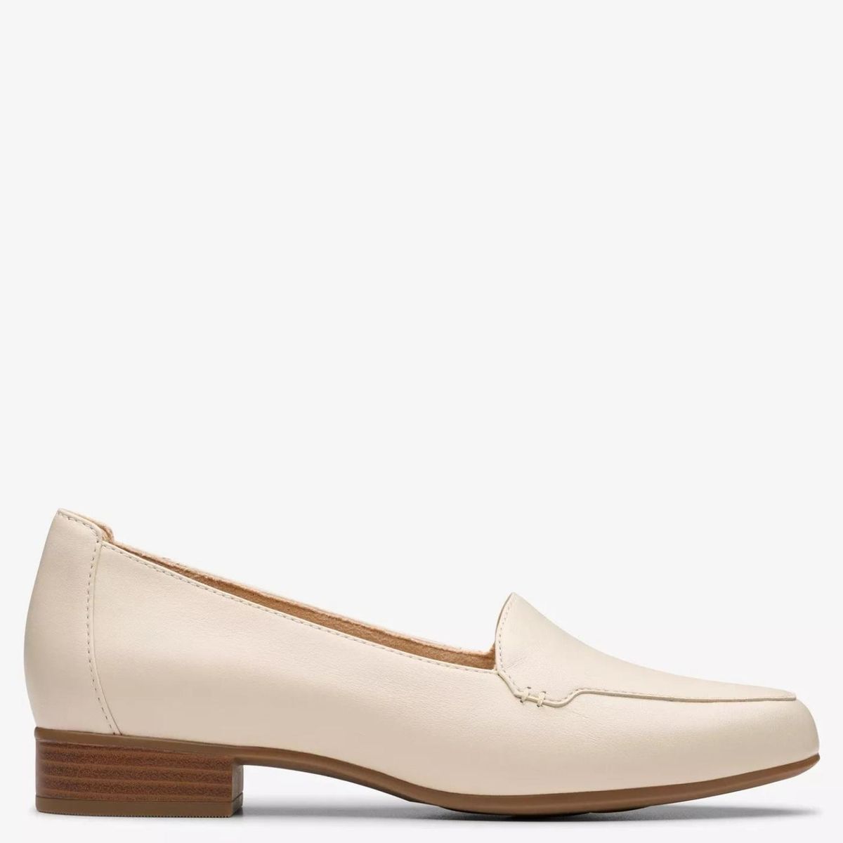 CLARKS - Zapato Formal Mujer Cuero Blanco Clarks