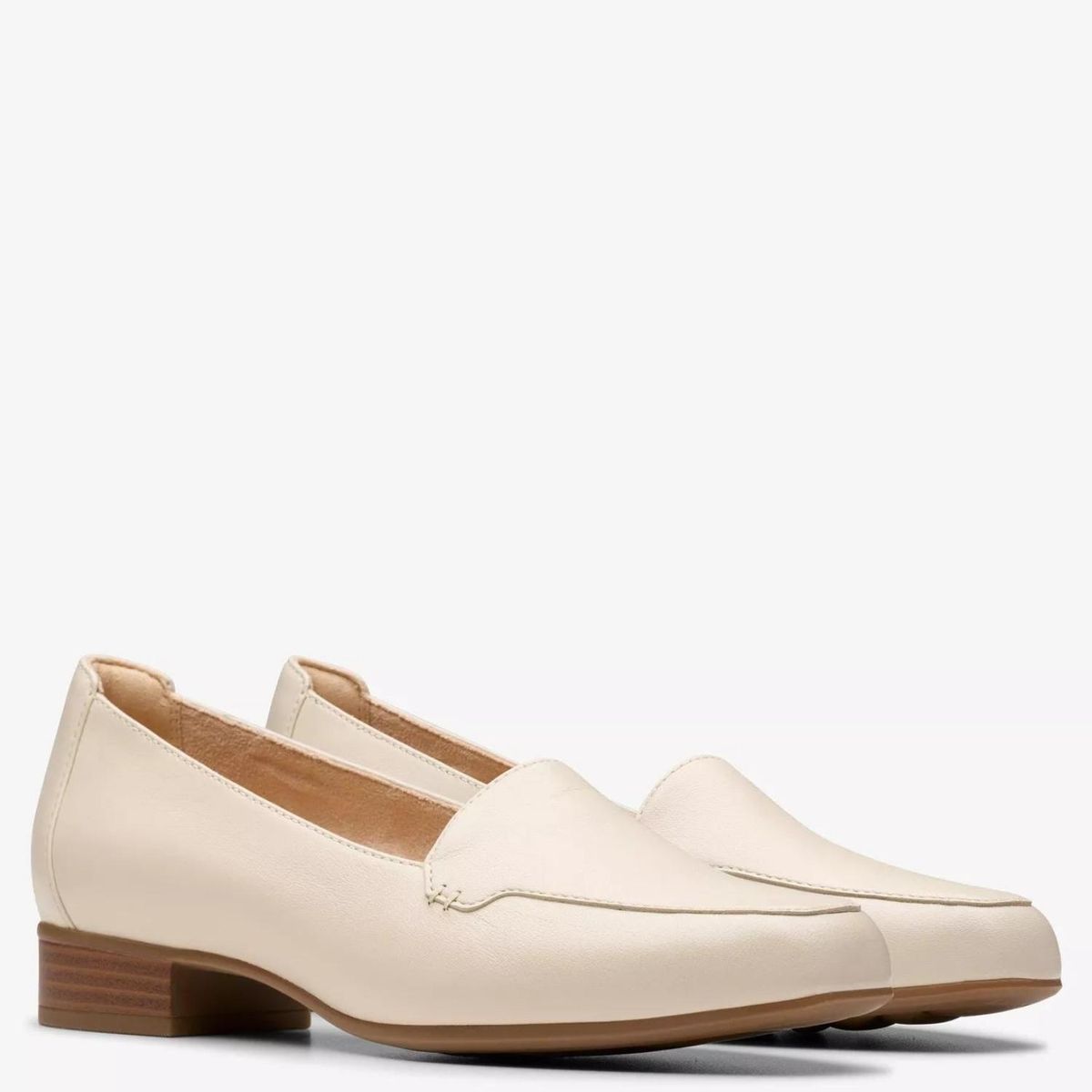 CLARKS - Zapato Formal Mujer Cuero Blanco Clarks