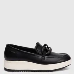 CLARKS - Zapato Casual Mujer Cuero Negro