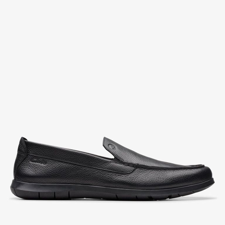 Zapato Casual Cuero Hombre Negro