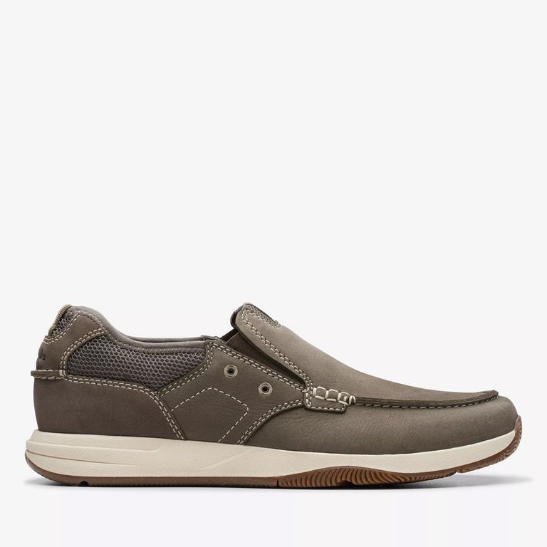 Zapato Casual Hombre Cuero Gris