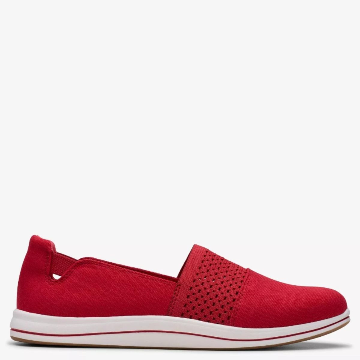 CLARKS - Zapato Casual Mujer Rojo Clarks