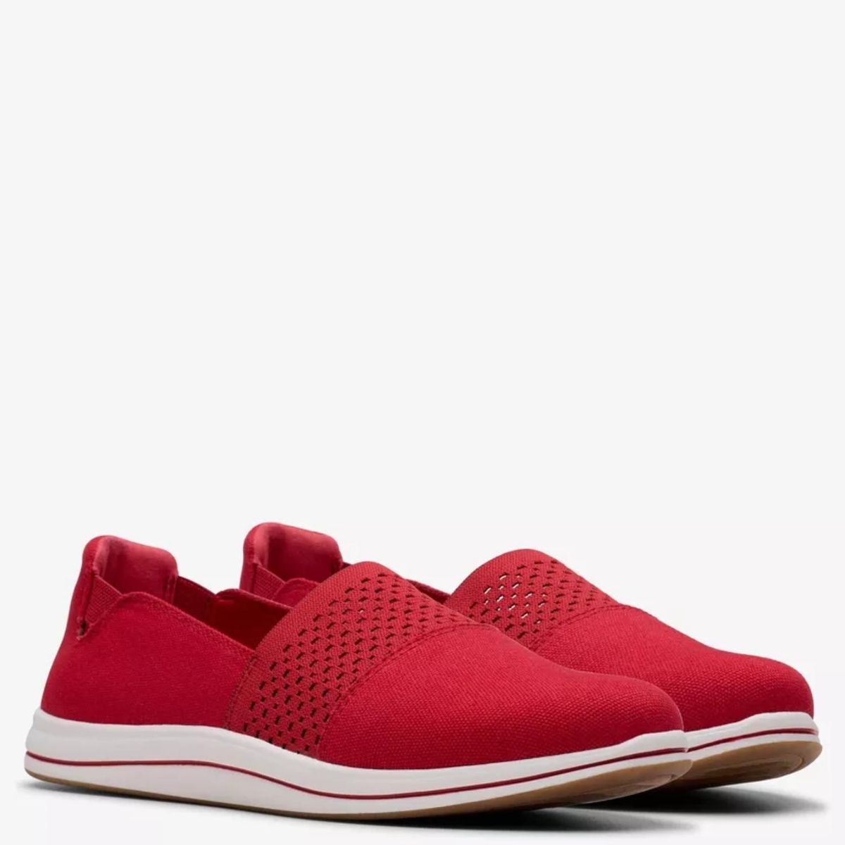 CLARKS - Zapato Casual Mujer Rojo Clarks