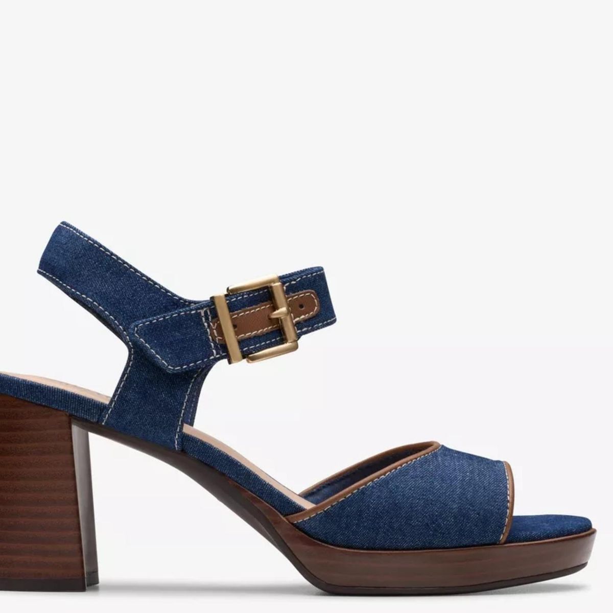CLARKS - Sandalia Mujer Azul Clarks