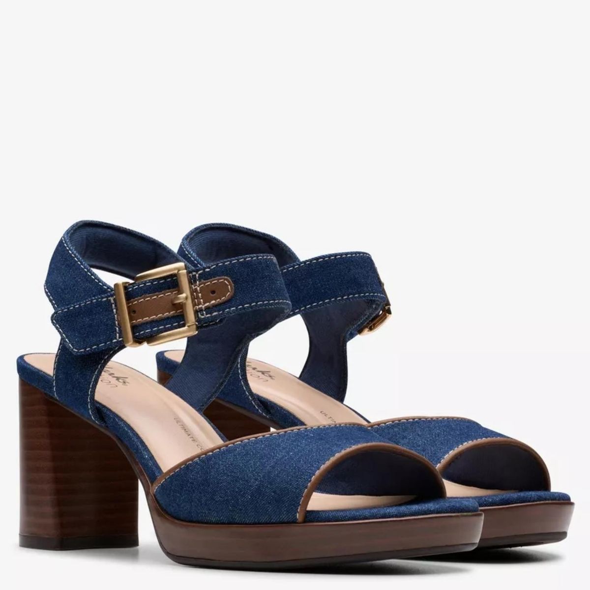 CLARKS - Sandalia Mujer Azul Clarks