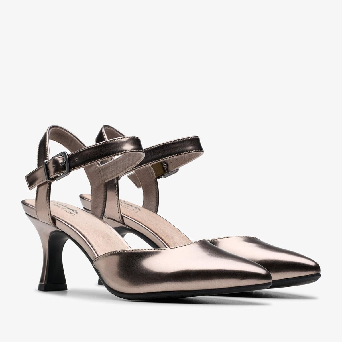 CLARKS - Zapato Formal Mujer Plateado Clarks