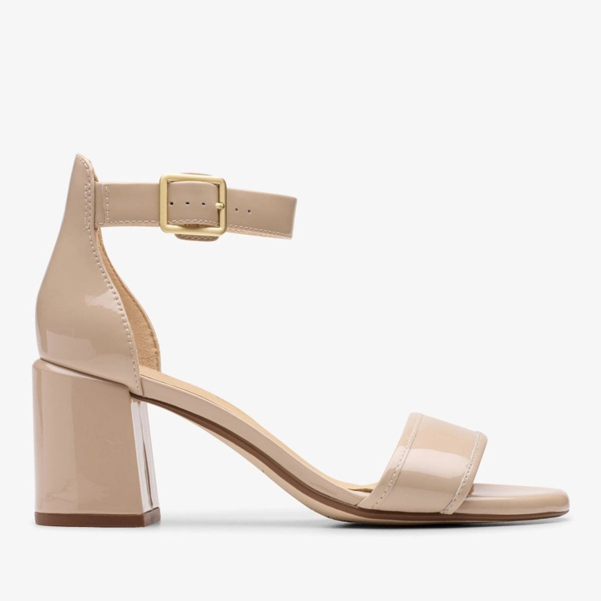 CLARKS - Sandalia Mujer Cuero Negro Clarks