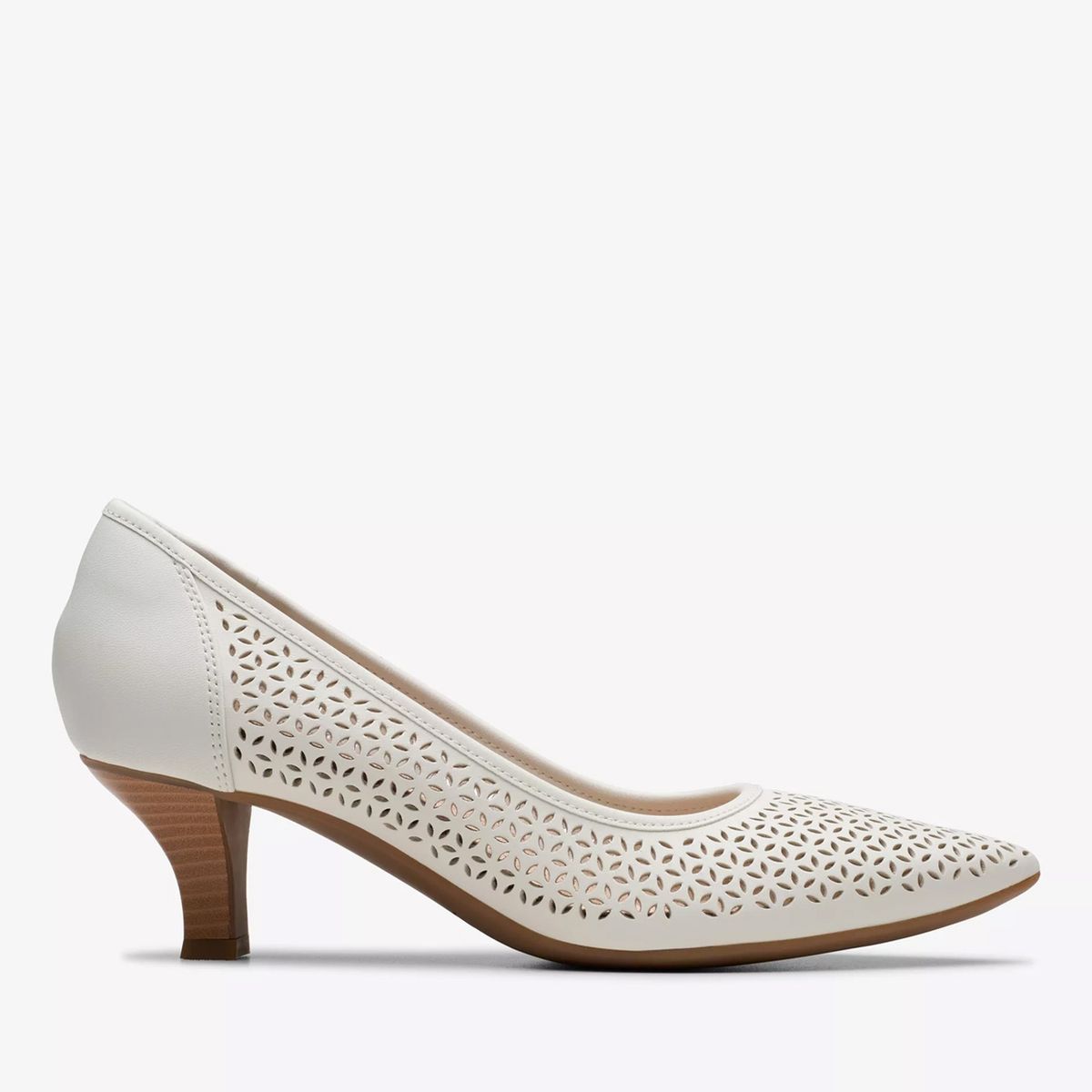 CLARKS - Zapato Formal Mujer Cuero Blanco Clarks