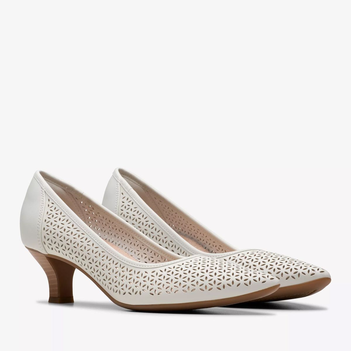 CLARKS - Zapato Formal Mujer Cuero Blanco Clarks