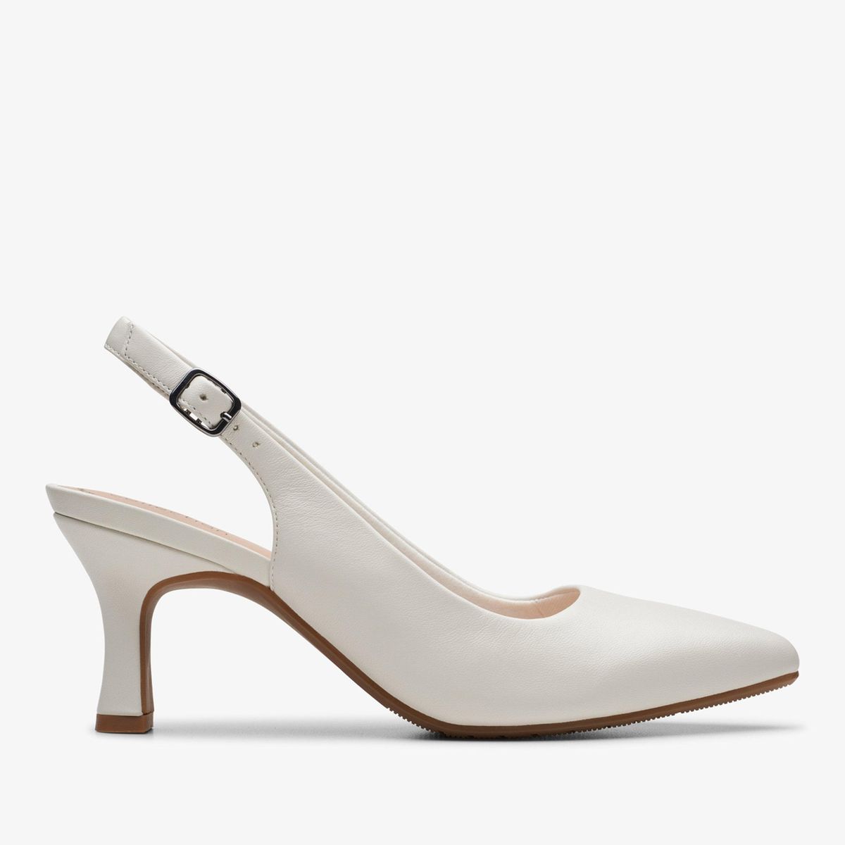 CLARKS - Zapato Formal Mujer Cuero Blanco Clarks