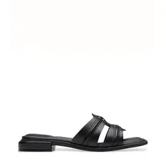 CLARKS - Sandalia Mujer Cuero Negro