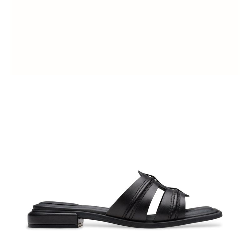 CLARKS - Sandalia Mujer Cuero Negro Clarks
