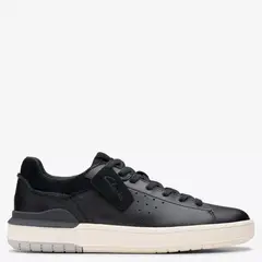 CLARKS - Zapatilla Urbana Cuero Hombre Negro