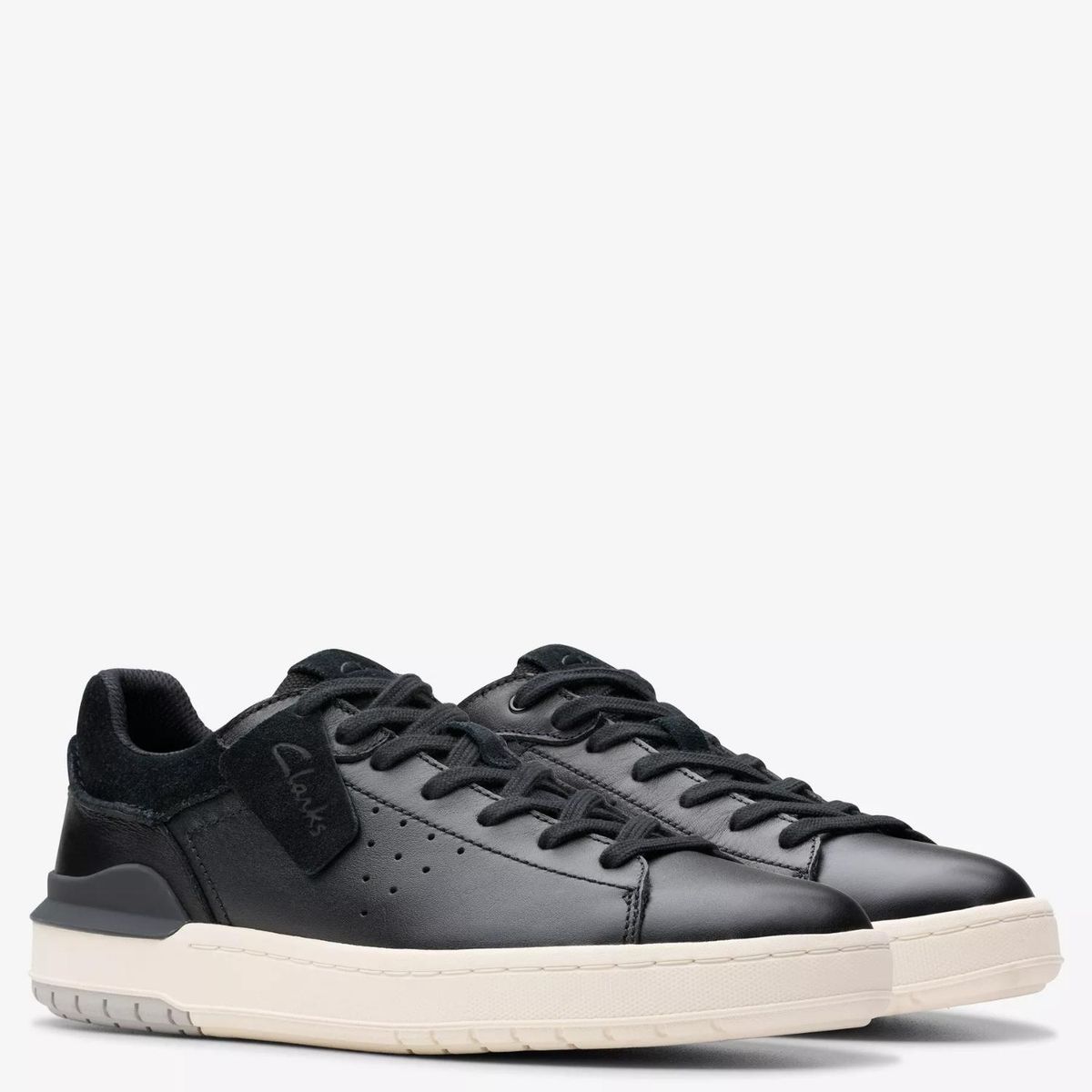 CLARKS - Zapatilla Urbana Cuero Hombre Negro Clarks