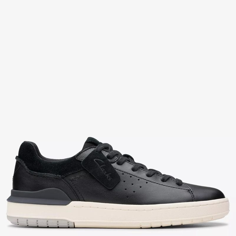 CLARKS - Zapatilla Urbana Cuero Hombre Negro Clarks