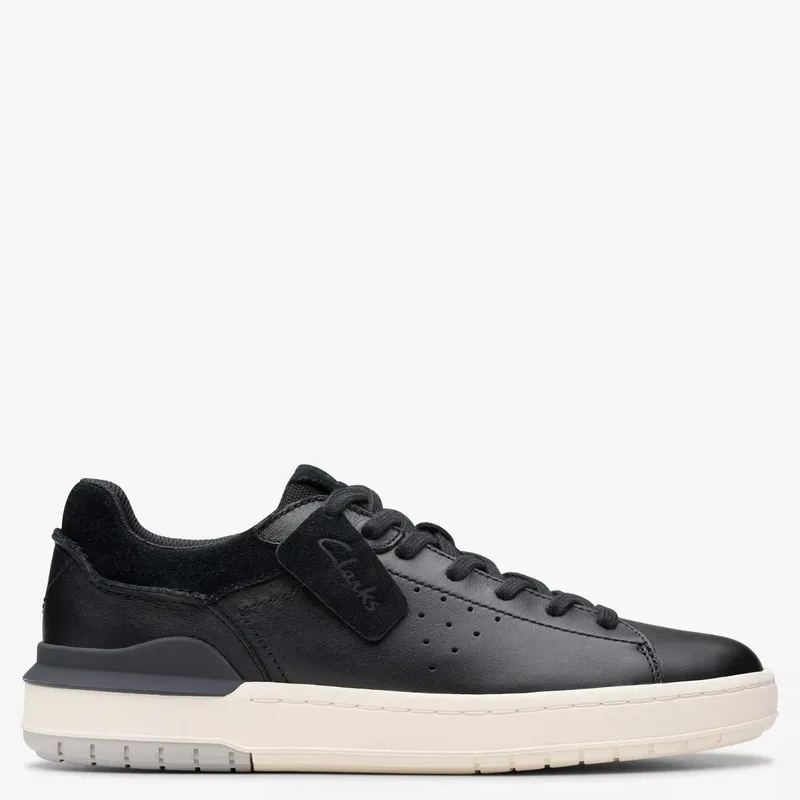 CLARKS - Zapatilla Urbana Cuero Hombre Negro Clarks