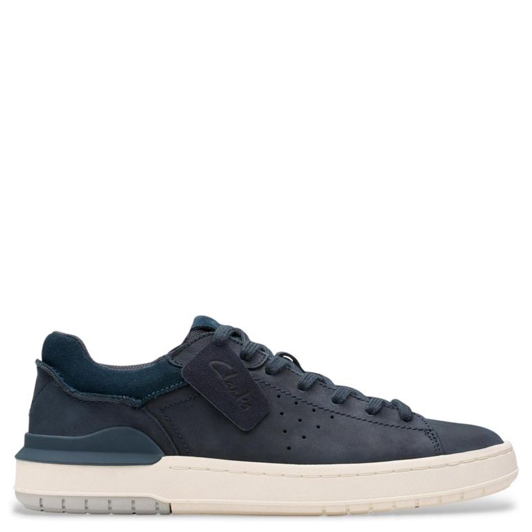 CLARKS Zapatilla Urbana Cuero Hombre Azul