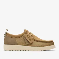 CLARKS - Wallabee Zapato Casual Hombre Cuero Beige