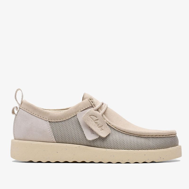CLARKS - Zapato Casual Hombre Cuero Blanco Clarks
