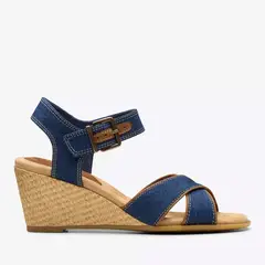 CLARKS - Sandalia Mujer Azul