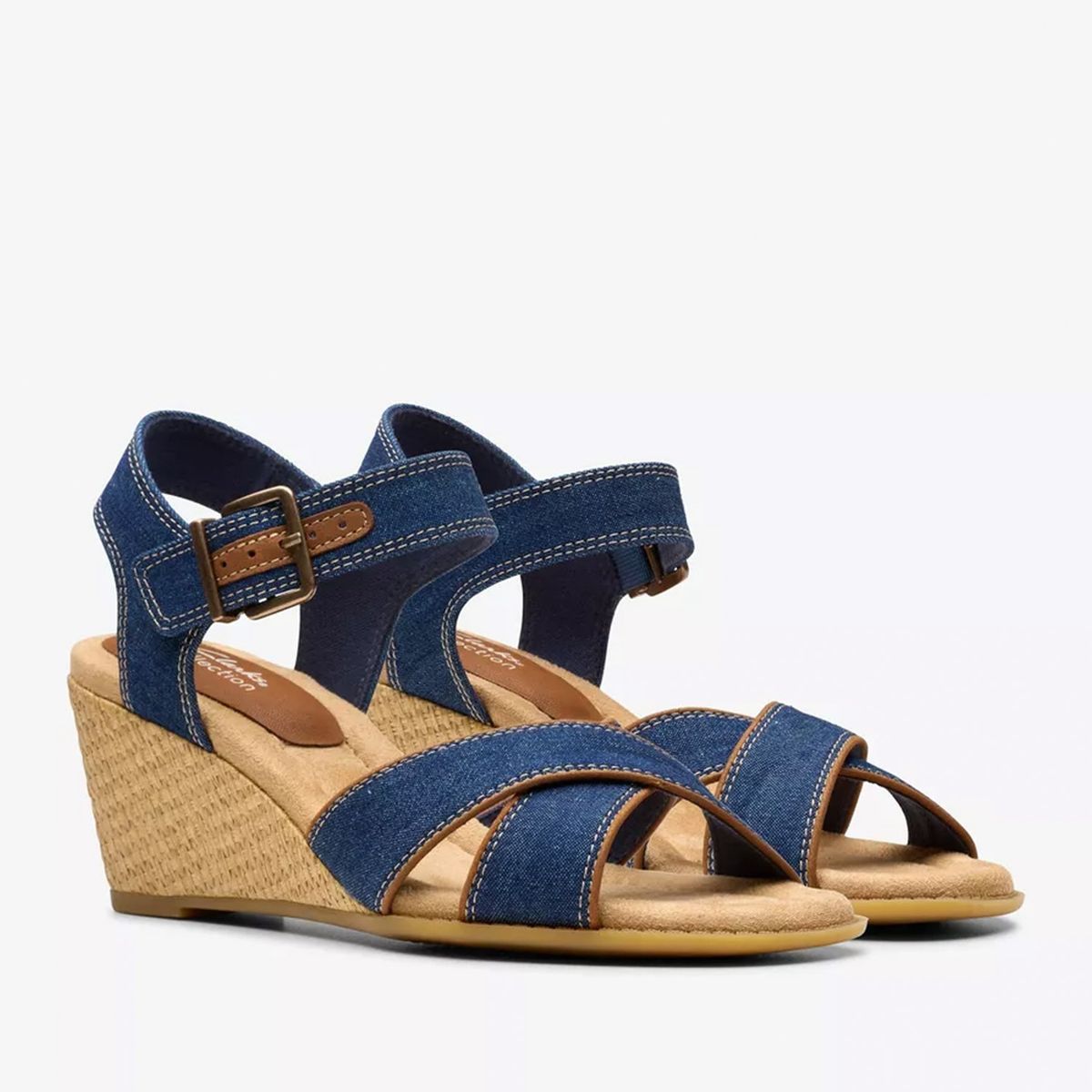 CLARKS - Sandalia Mujer Azul Clarks