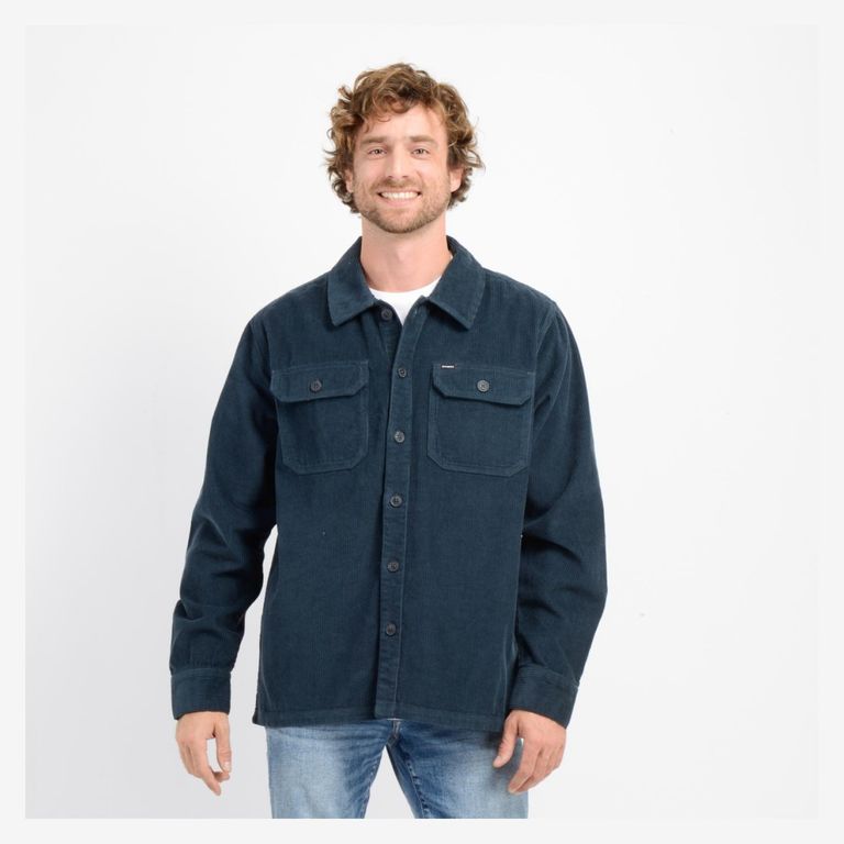 Camisa Manga Larga Algodón Hombre