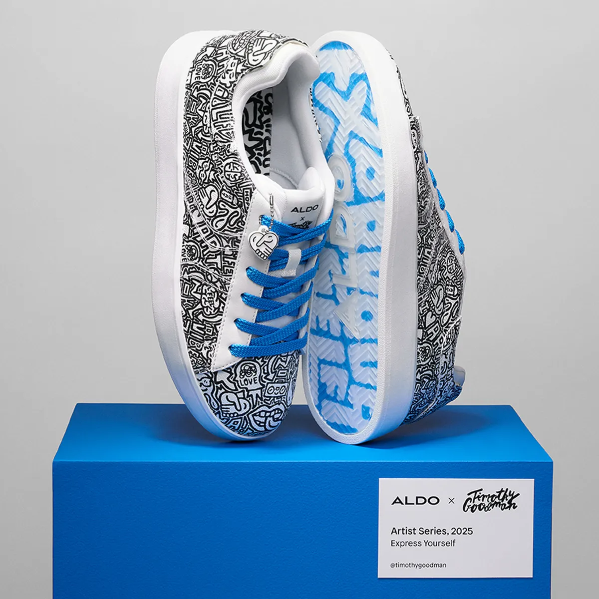 ALDO - Zapatilla Urbana Mujer Multicolor Aldo x Artist Timothy Goodman