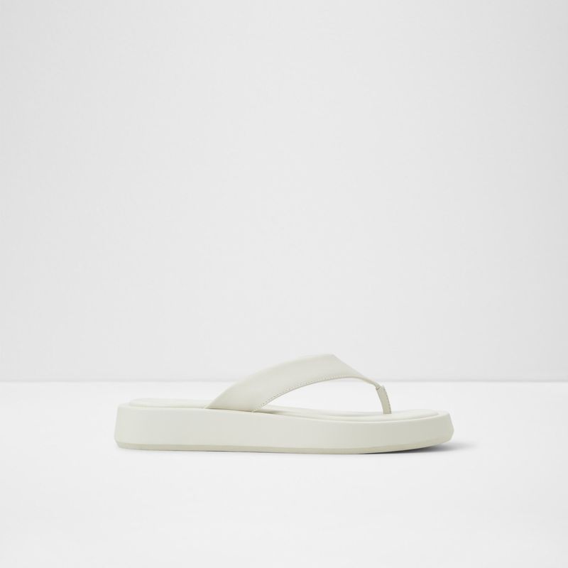 ALDO - Grettle Sandalia Mujer Cuero Blanco Aldo