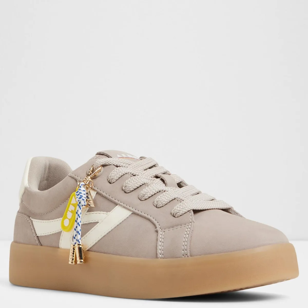 ALDO - Mtl72Sneaker Zapatilla Urbana Cuero Mujer Gris Aldo