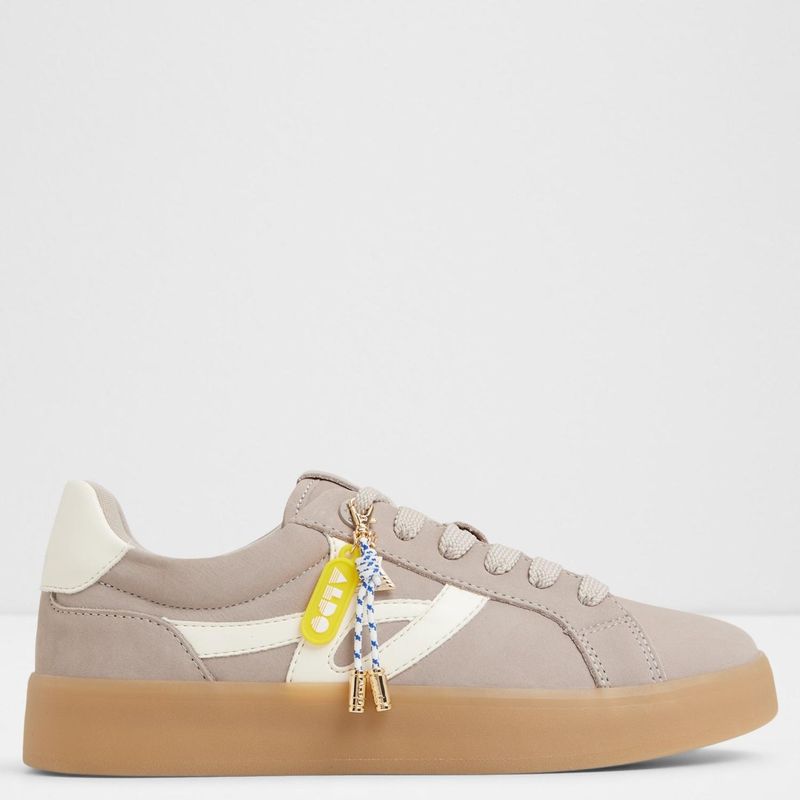 ALDO - Mtl72Sneaker Zapatilla Urbana Cuero Mujer Gris Aldo