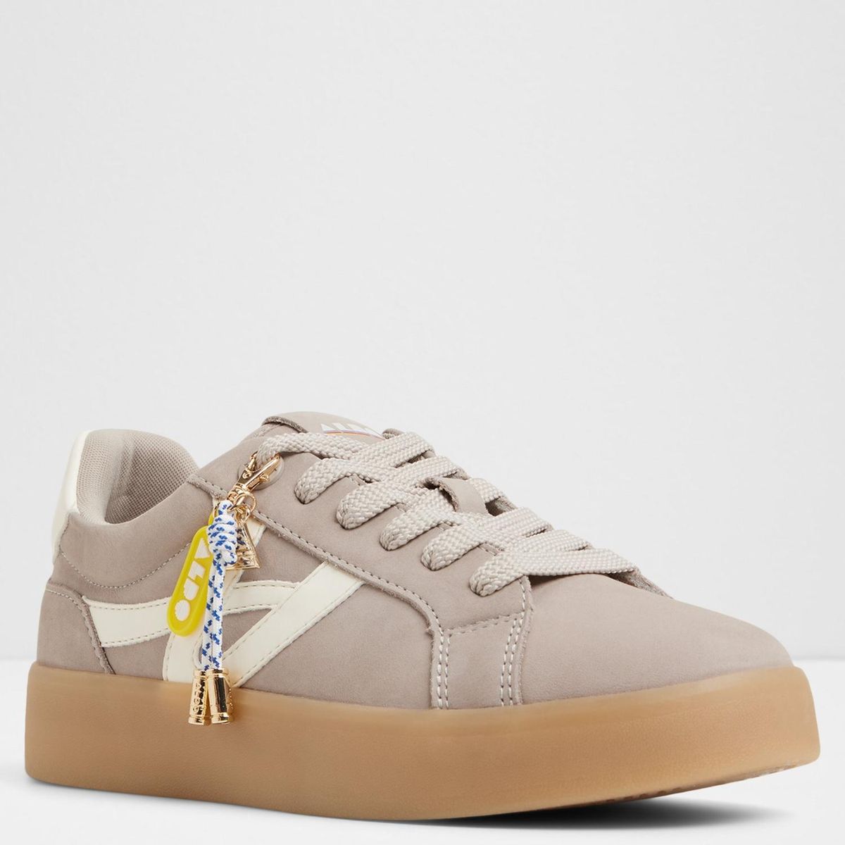 ALDO - Mtl72Sneaker Zapatilla Urbana Cuero Mujer Gris Aldo