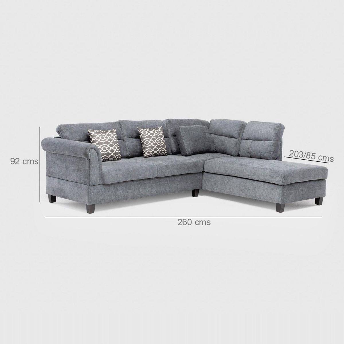 DANIELS - Sofá Seccional Vegas Chaise Derecho Daniels