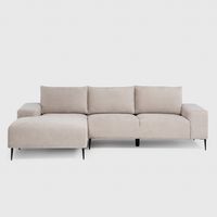 Sofá Seccional 3 Cuerpos Chaise Ivory Izquierdo Lino