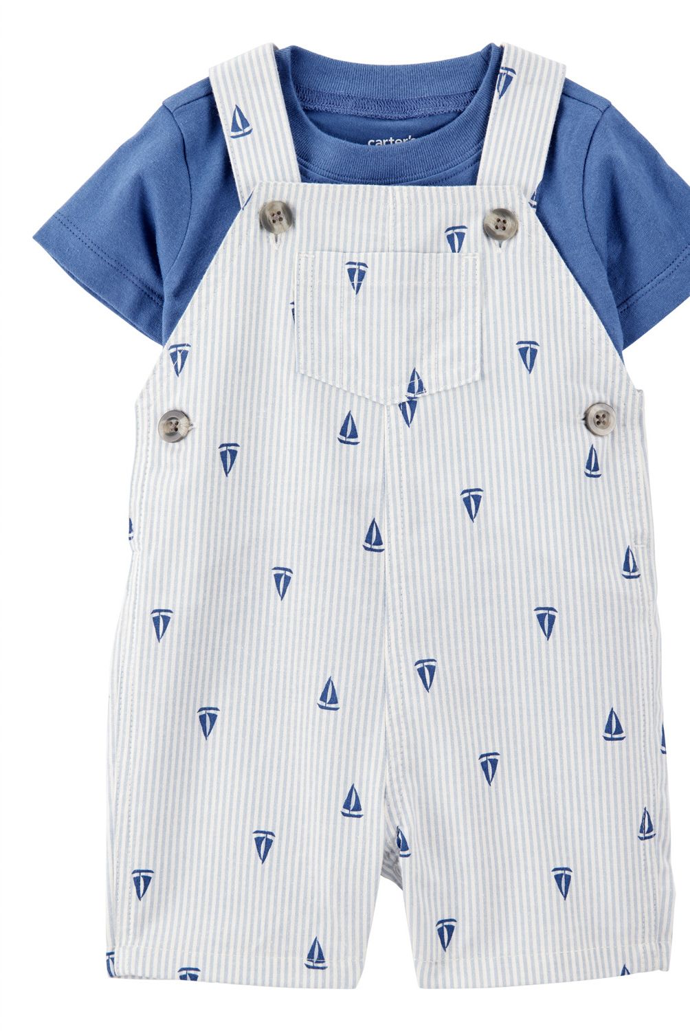 CARTER'S - Conjunto 2 Piezas Polera Y Jardinera Bebé Niño Bebé Niño Carter's