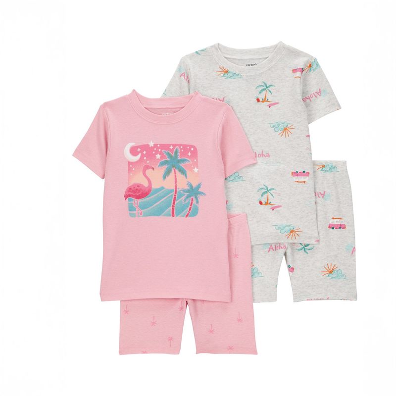 CARTER'S - Pijama 4 Piezas Algodón Niña Carter's