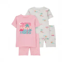 CARTER'S - Pijama 4 Piezas Algodón Bebé y Niña