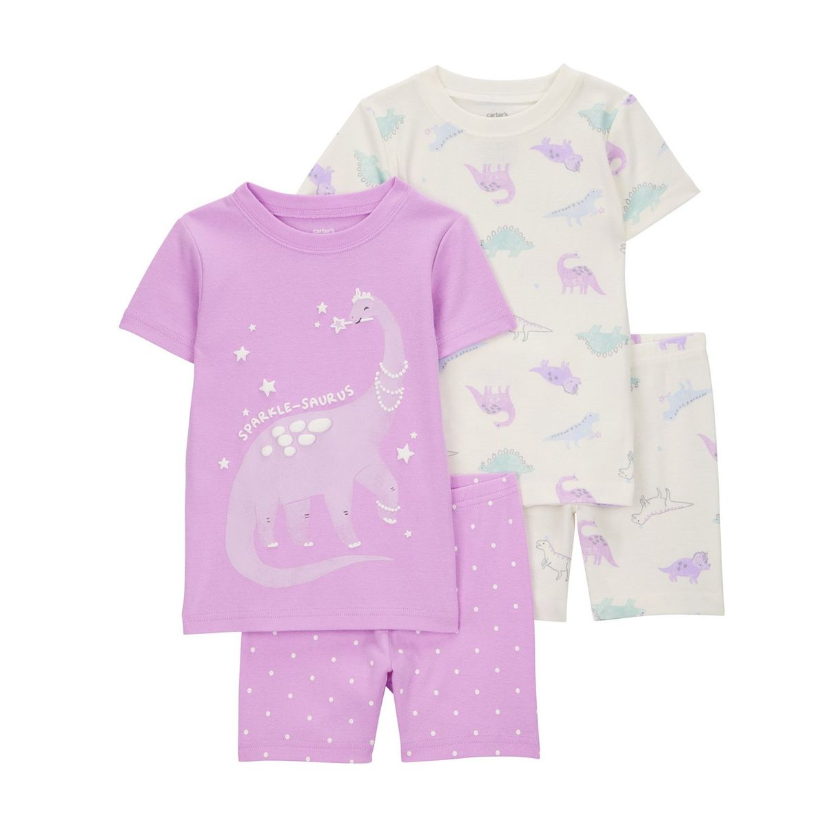 CARTER'S - Pijama 4 Piezas Algodón Bebé y Niña Carter's