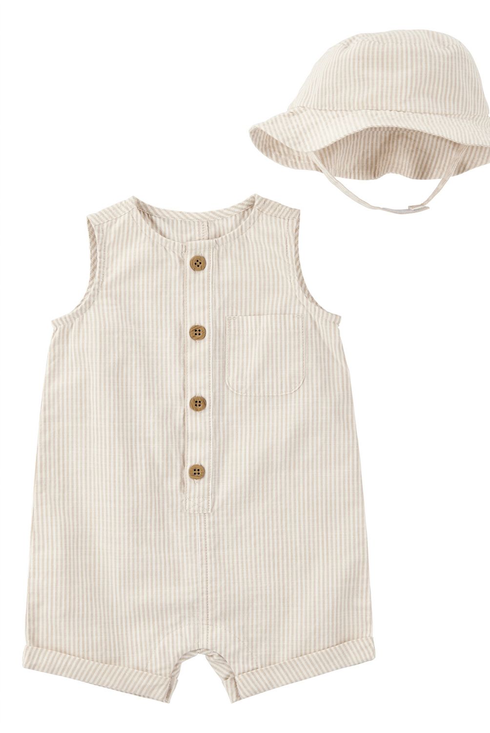 CARTER'S - Conjunto 2 Piezas Enterito Y Gorro Bebé Niño Bebé Niño Carter's